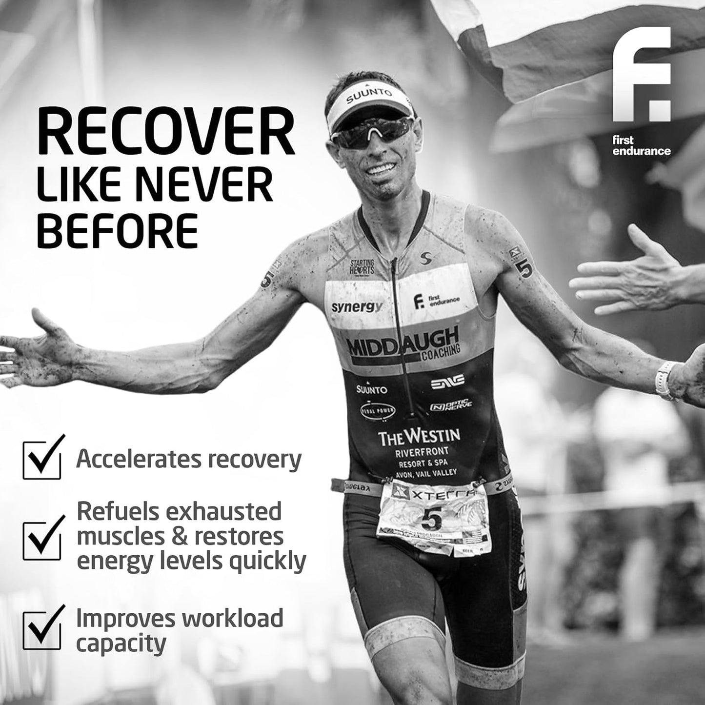 FIRST ENDURANCE Ultragen Tropical Punch Workout Recovery Drink Powder - 15 Servings, Protein Mix for Energy Boost and Fast Recovery