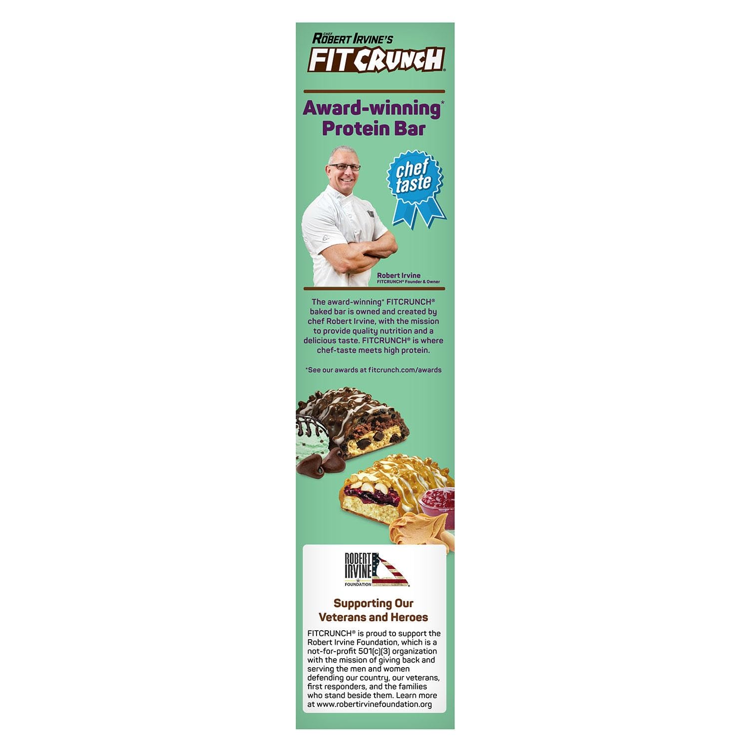FITCRUNCH Protein Bars Variety Pack - Snack Size, Gluten Free (18 Bars, Mint Chocolate Chip & Peanut Butter Jelly)