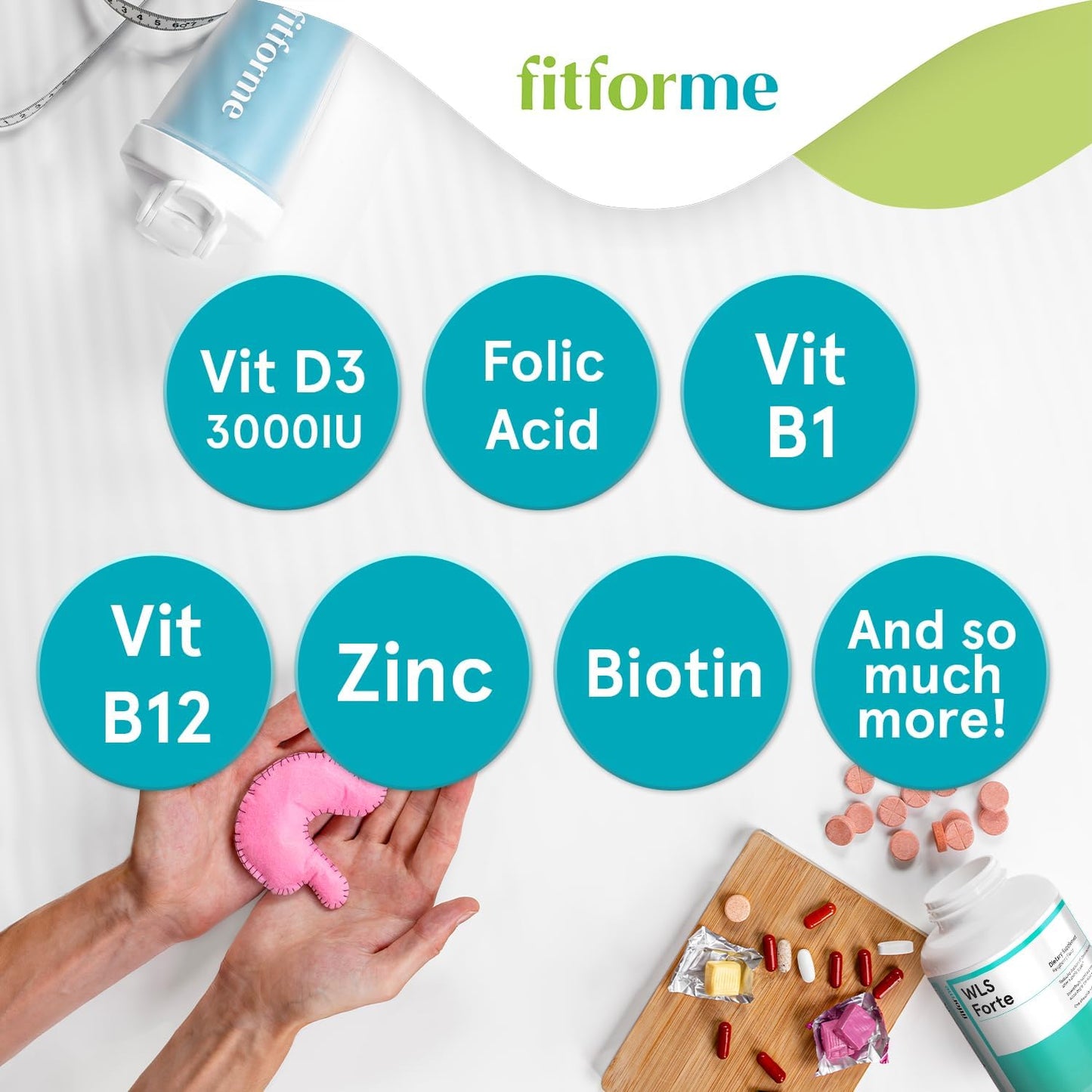 FitForMe Bariatric Multivitamins Chewable Starter Pack - 10 Day Supply Post-Gastric Bypass - One a Day WLS Forte - Scientifically Proven Benefits