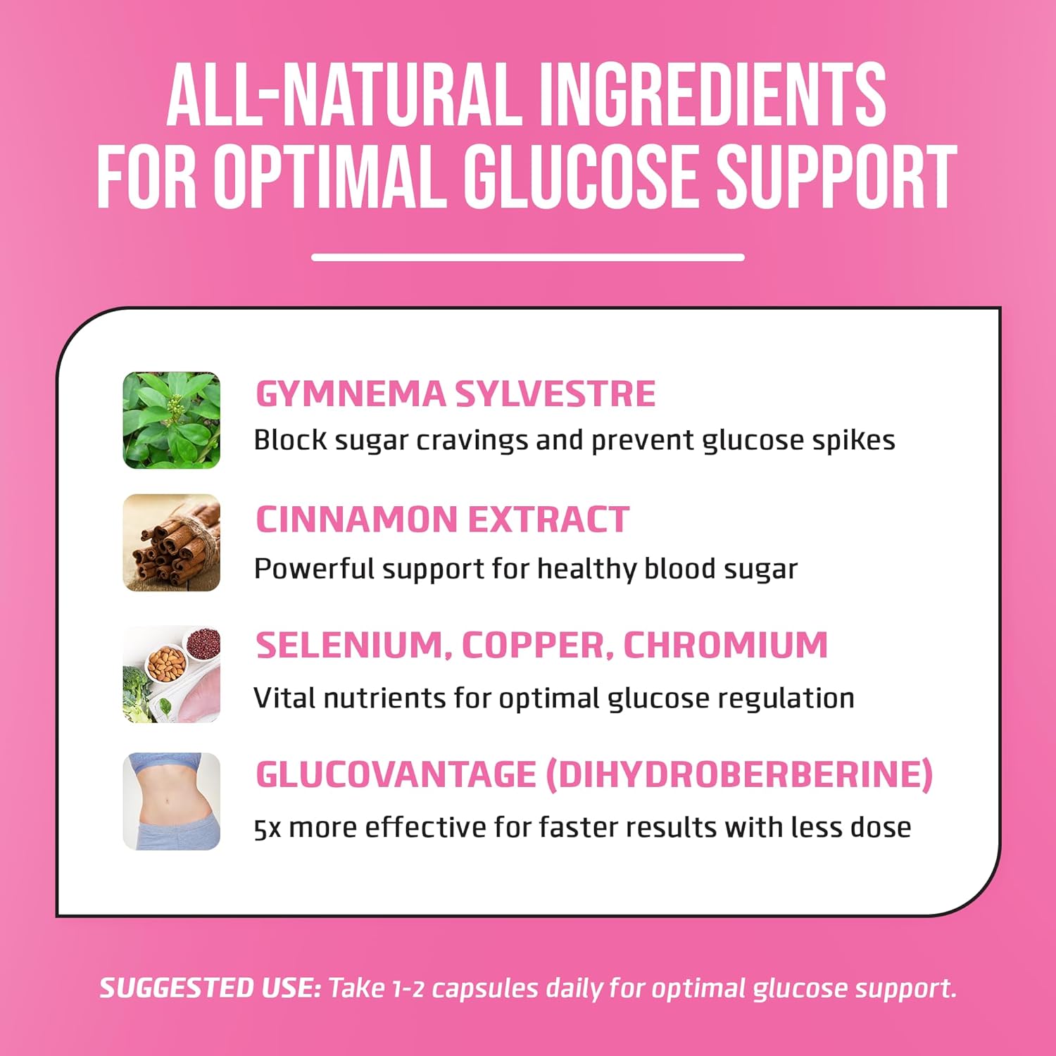 Fitkick Supplements Gluco-Kick: Premium Blood Sugar Support Formula for Health and Energy