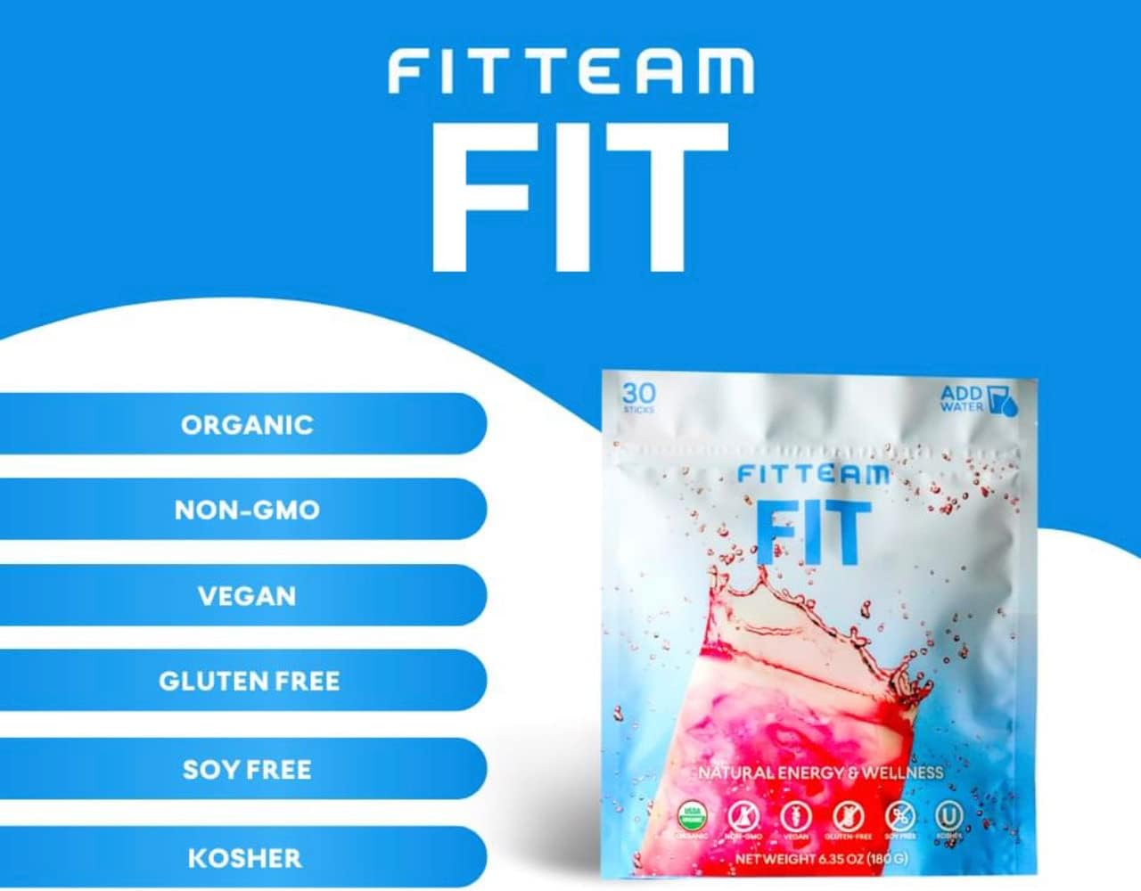Fitteam Fit 30 Sticks - New Formula - 30 Day Supply