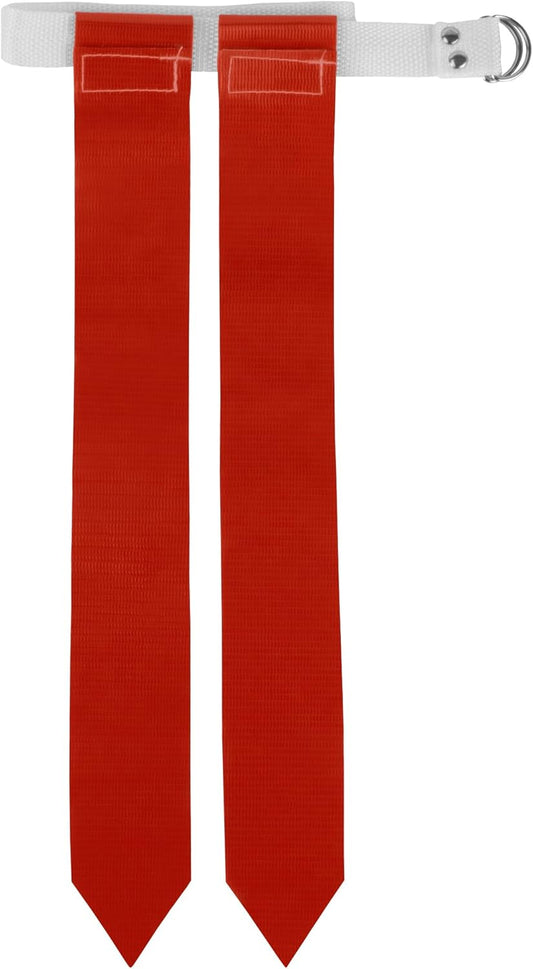 Flag Football Belt with 2 Flags - Essential Accessories for Flag & Touch Games, Practice, Training - Crown Sporting Goods