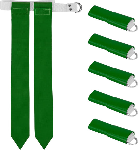 Flag Football Team Set with 6 Belts, 12 Flags, and Accessories by Crown Sporting Goods