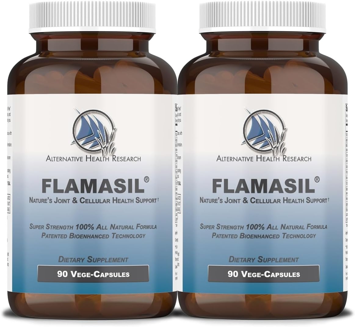 Flamasil™ (2 Pack) - Natural Pain Relief and Joint Support with Bio-Enhanced Turmeric, Boswellia, Resveratrol, and Antioxidants