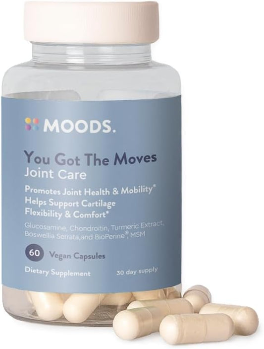 Flexibility & Joint Support Supplement with Glucosamine, Chondroitin & Turmeric - 60 Vegan Capsules