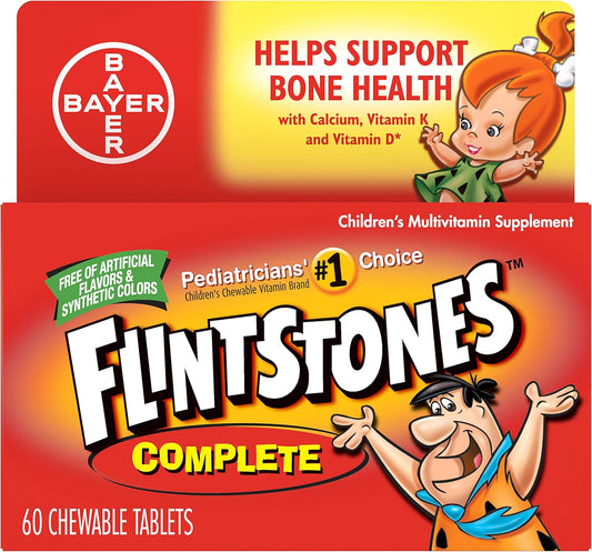 Flintstones Chewable Complete Vitamins Tablets 60 ea (Pack of 5) - Multi-Pack Offer