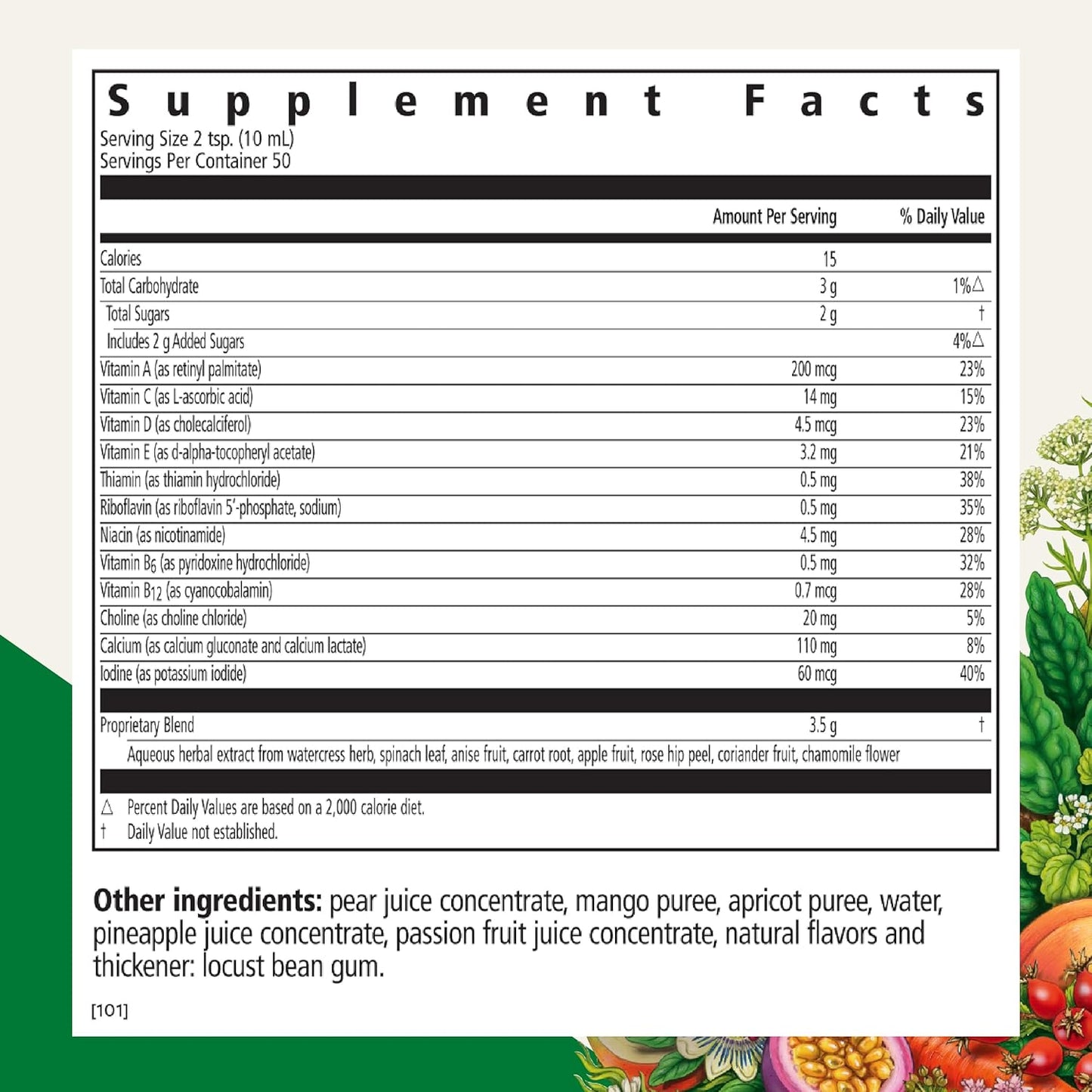 Floradix Kinder Love Children's Liquid Multivitamin - Vegetarian, Non-GMO, Gluten-Free - 17 fl oz Bottle with Vitamins A, C, D & E