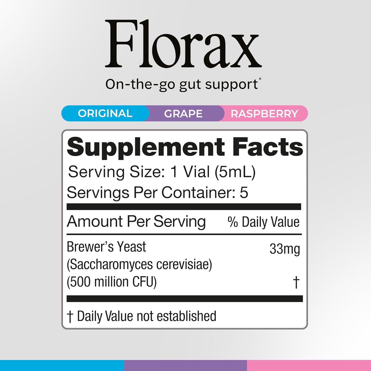 Florax Liquid Probiotic Supplement Bundle - Convenient Gut Support for Women, Men, and Children - Variety Pack of 3 Boxes