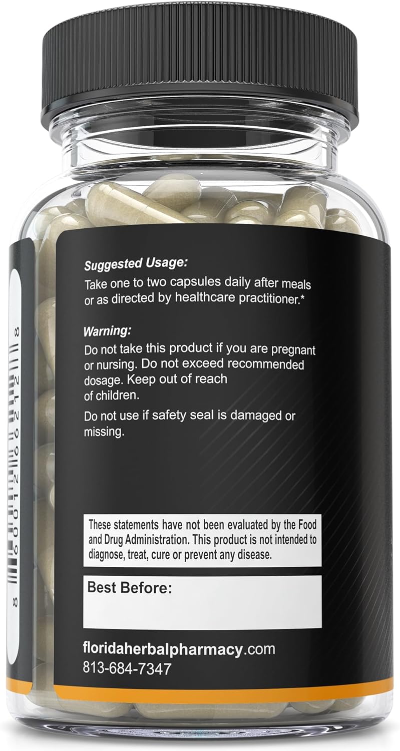 Florida Herbal Pharmacy Apricot Supplement Capsules - 20:1 Extract Ratio (120 Capsules, 500mg) - Supports Overall Wellness and Immune Health