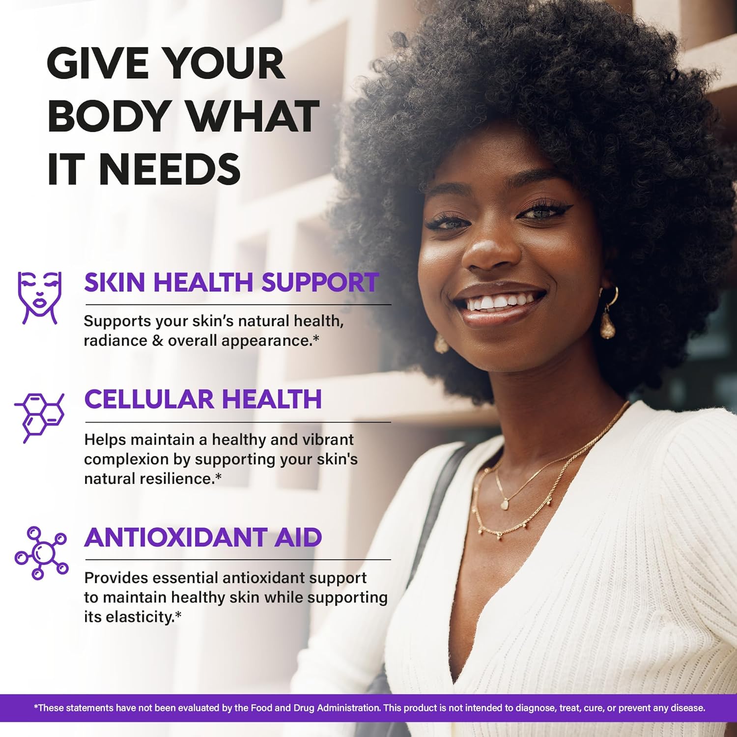 Flush-Free Niacinamide 500mg Supplement for Clear Skin & Antioxidant Support - Zinc, Vitamin C - Vegan - USA Made - 120 Capsules