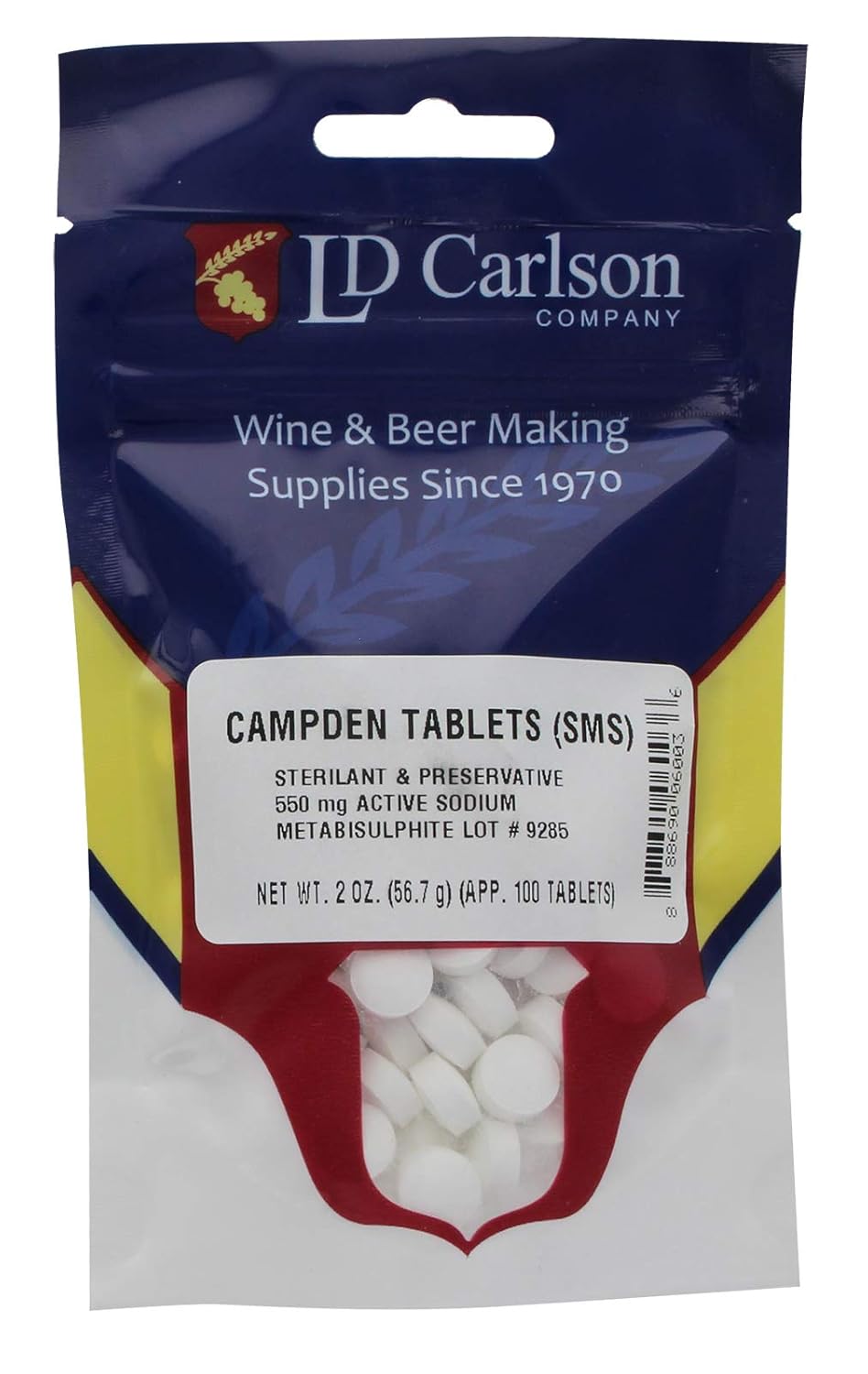 Food Grade Yeast Nutrient & Campden Tablets Combo Pack - 3.5oz Jar & 2oz (100 Tablets) - North Mountain Supply