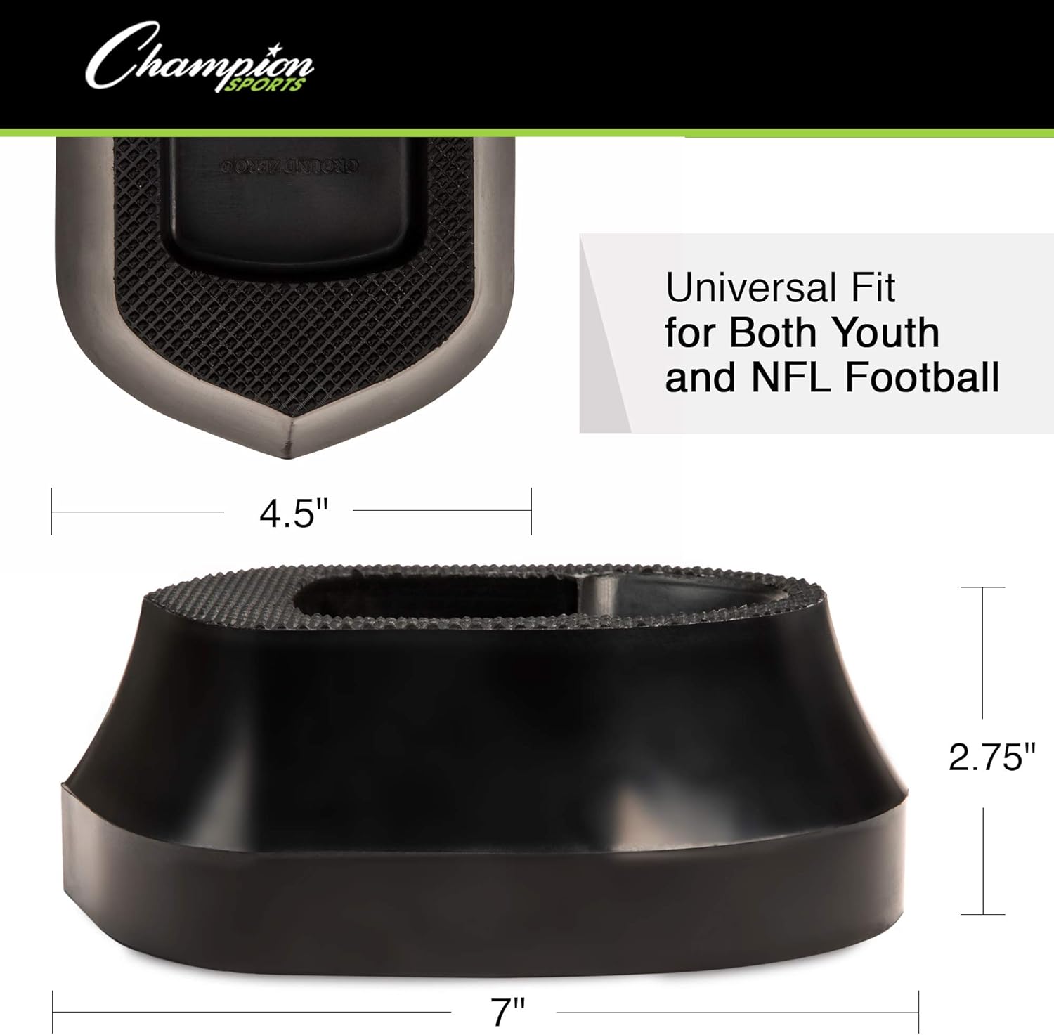 Football Kicking Tee for Kickoff Practice - Ball Holder Tees for Footballs - Kicking Block and Accessories by Champion Sports