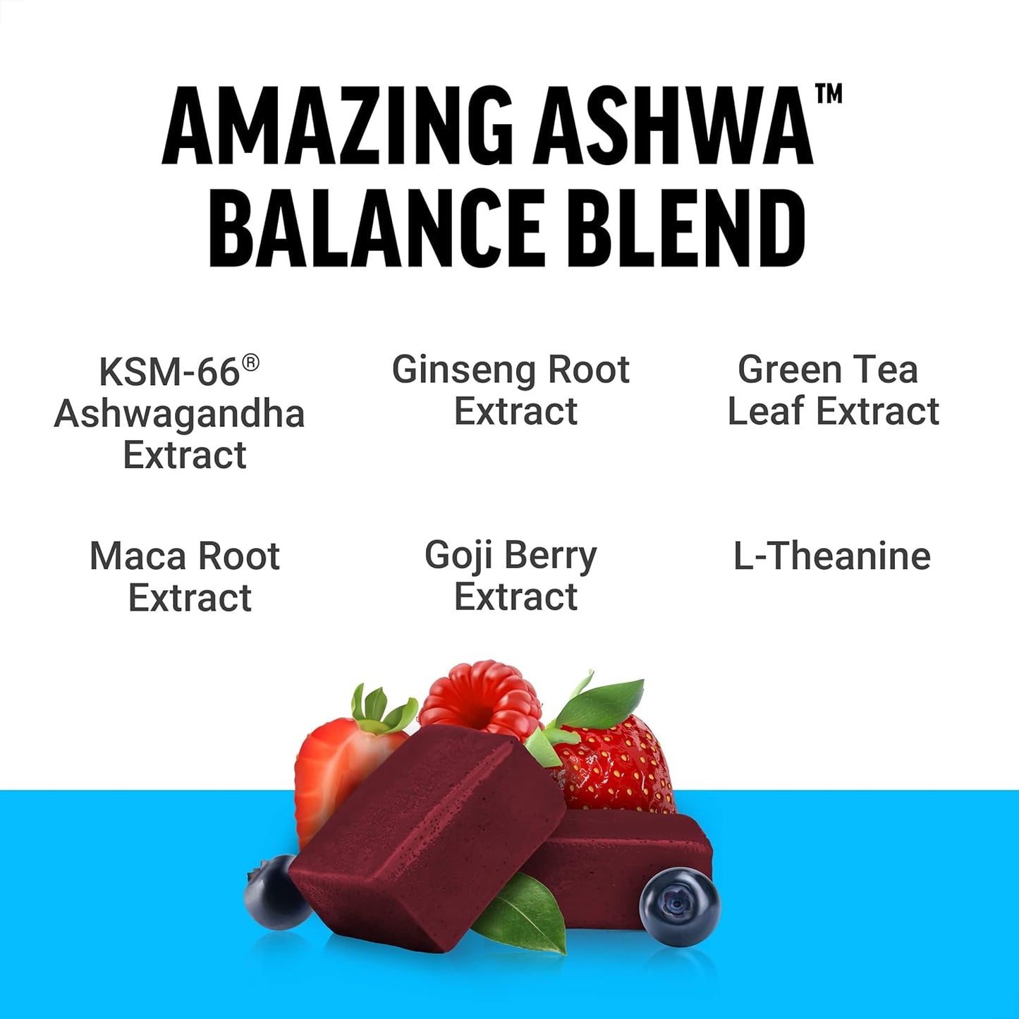 Force Factor Amazing Ashwa Soft Chews with KSM-66 Ashwagandha for Stress Relief, Memory, Focus, and Immune Support