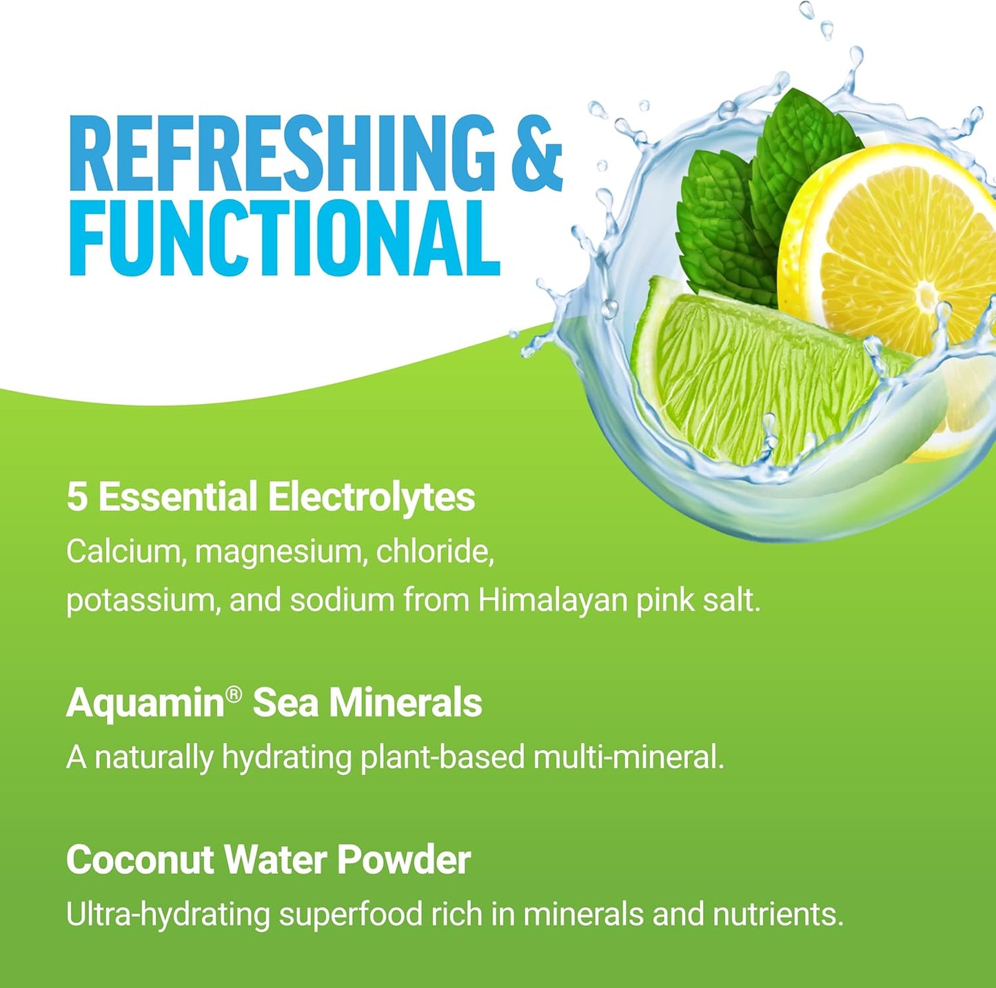 FORCE FACTOR Liquid Labs Electrolytes Powder Bundle: Hydration Packets with Vitamins, Minerals, Antioxidants - Lemon-Lime & Tropical Fruit Flavors, 40 Stick Packs