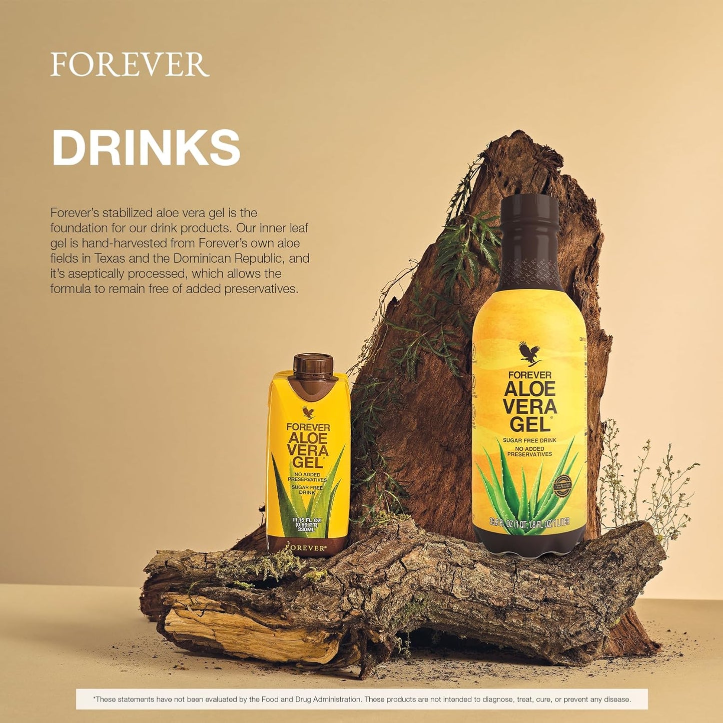 Forever Living Aloe Vera Gel - Pure Inner Leaf Juice, 99.7% Aloe Content, Preservative-Free - 33.8 fl oz