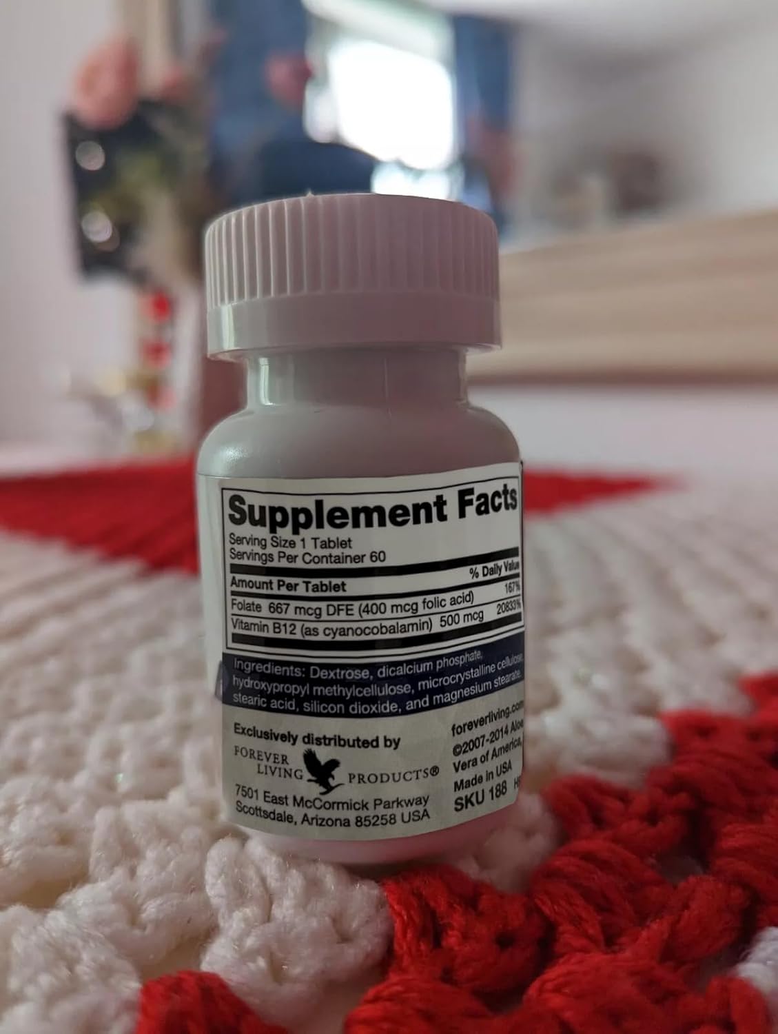 Forever Living B12 Plus: Energy-Boosting Essential B Vitamins for Immune Support - Vegan, Vegetarian, Gluten-Free - 60 Tablets