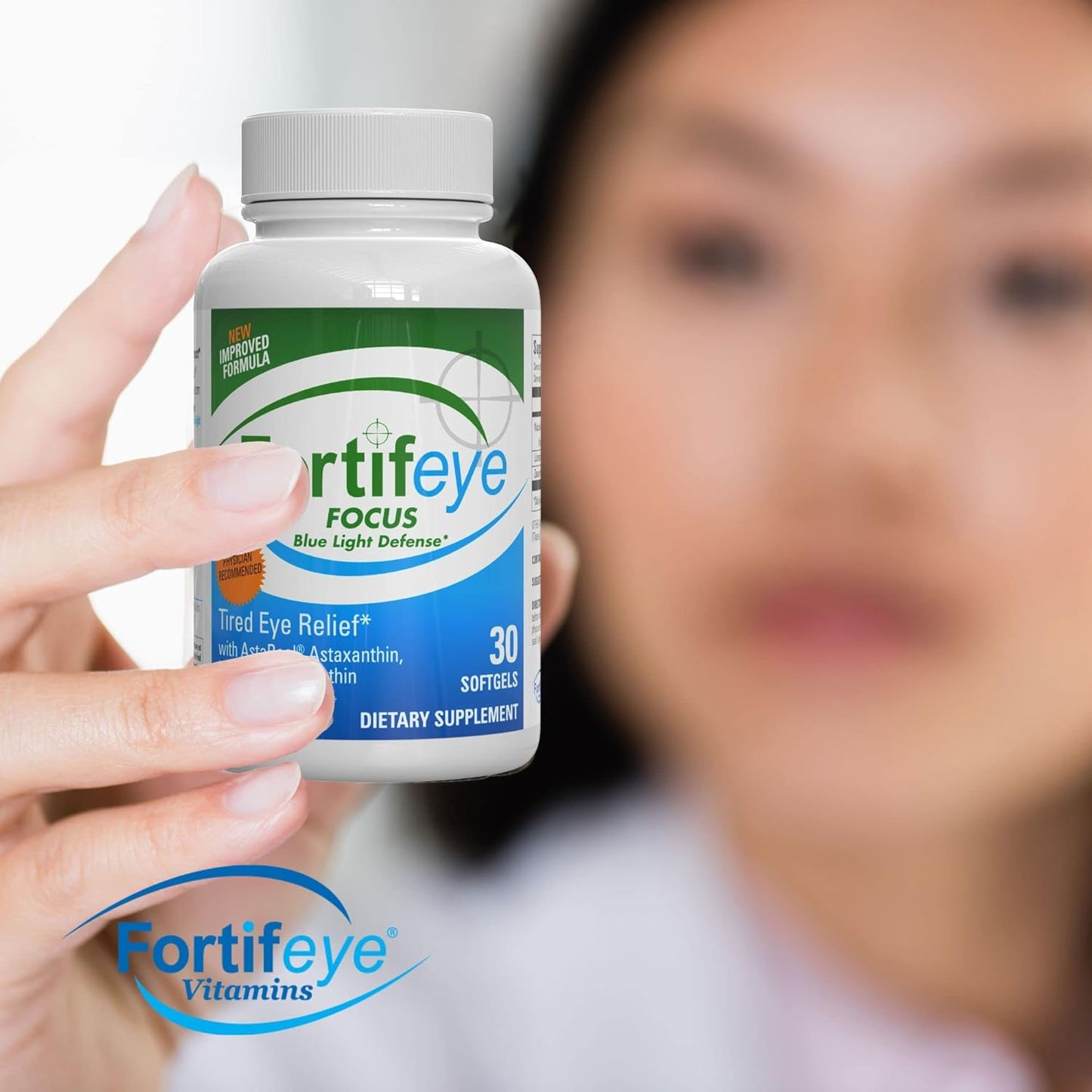 Fortifeye Focus Eye Care Supplement with Triple Carotenoid Blend - 30 Softgel Capsules