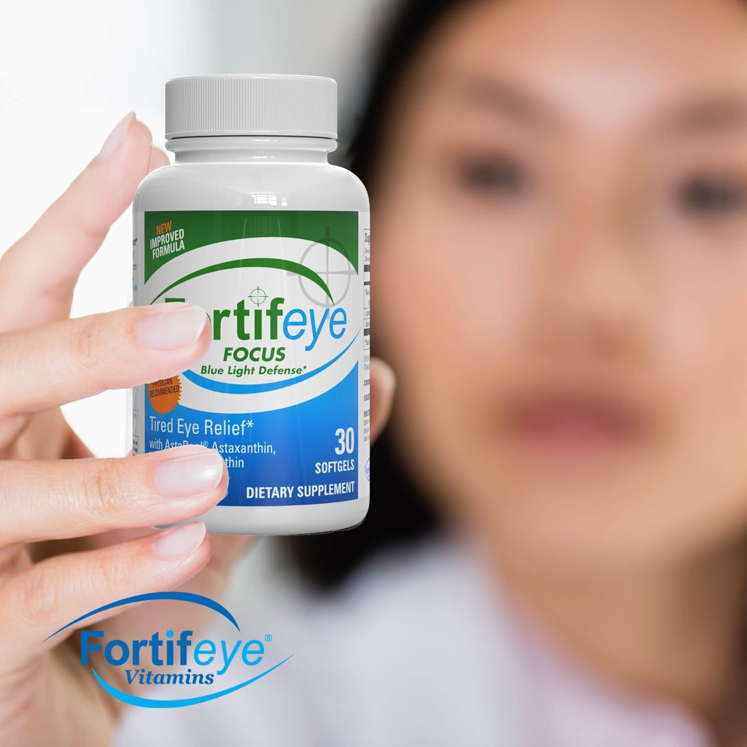 Fortifeye Focus Eye Care Supplement with Triple Carotenoid Blend - 30 Softgel Capsules
