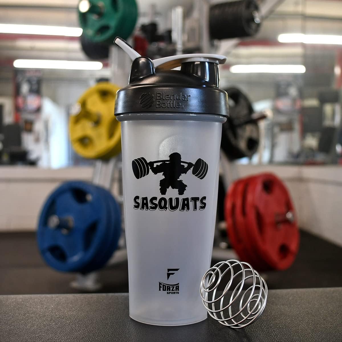 Forza Sports Blender Bottle Classic 28 oz Shaker Cup - Sasquats Design - Black Colorway