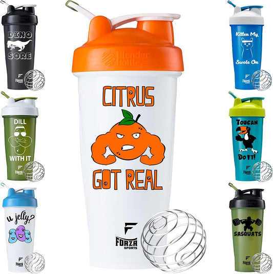 Forza Sports Blender Bottle Classic 28 oz. Shaker with Loop Top - Convenient Mixing Solution for Sports Drinks