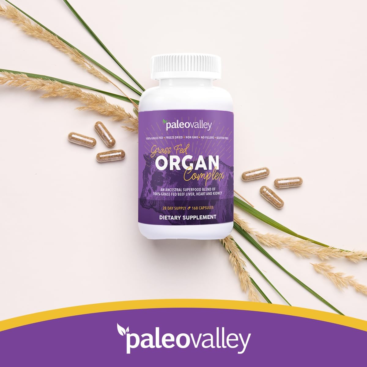 Freeze-Dried Grass-Fed Beef Organ Complex with Liver, Heart, and Kidney - 1 Bottle