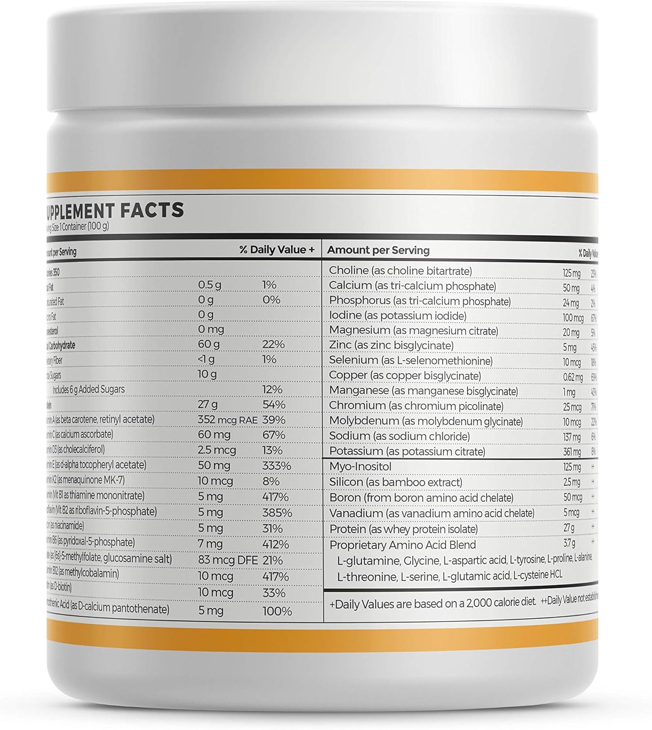 French Vanilla Absorb Plus Isolate Protein - Non-GMO, Gluten-Free, Lactose-Free, Casein-Free Diet Supplement for Gut Health & Nutritional Support (100 g)