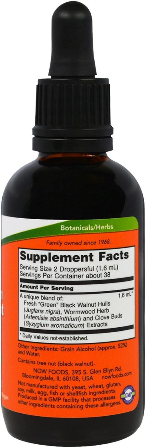 Fresh Green Black Walnut Wormwood Complex - 2oz (Pack of 2) by NOW Foods