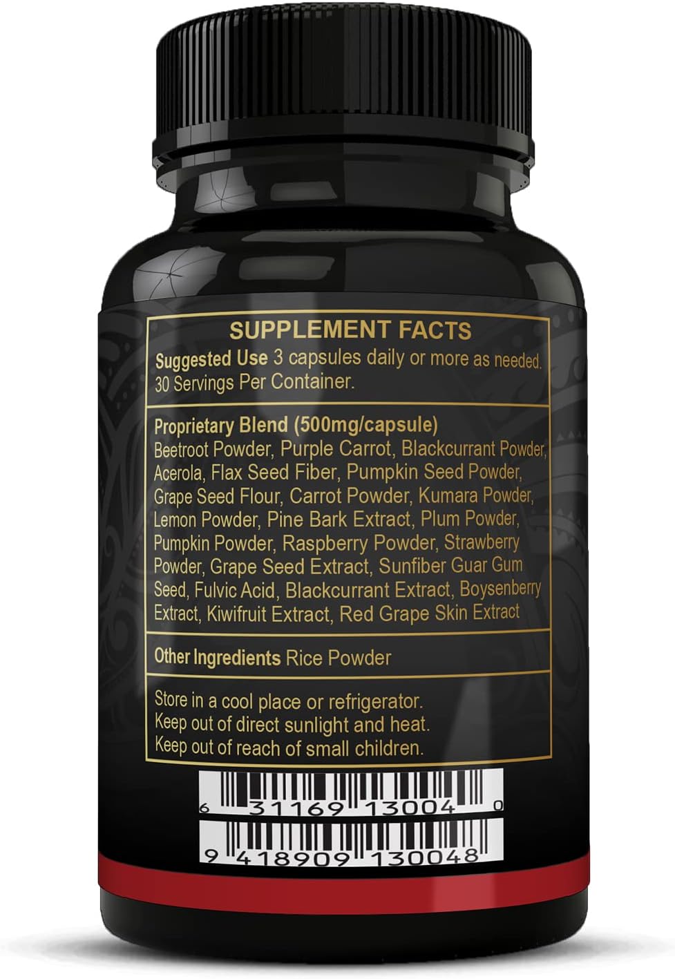 FREZZOR Super Reds Capsules: All-Natural New Zealand Superfood with Antioxidants, Enzymes, Energy - 180 Capsules, 2 Bottles