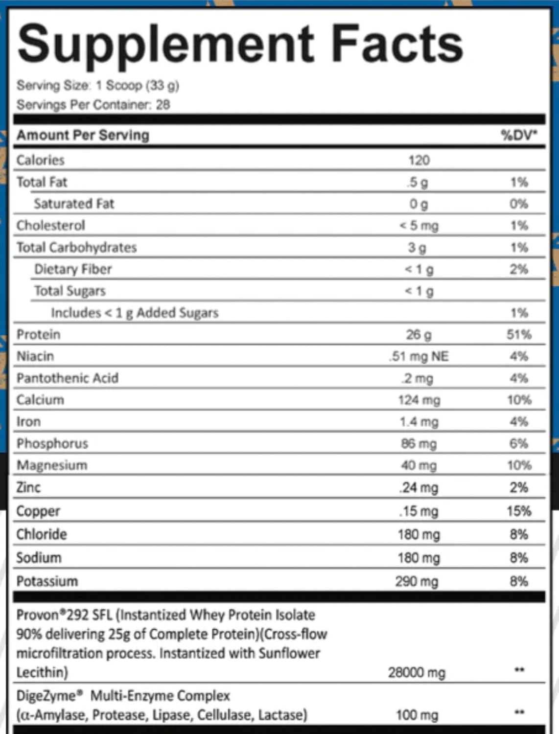 FRONTLINE FORMULATIONS Isolean Vanilla Bean Whey Protein Isolate, Fast Absorption, Low Sugar, 25g Per Serving, Maximize Recovery, 28 Servings