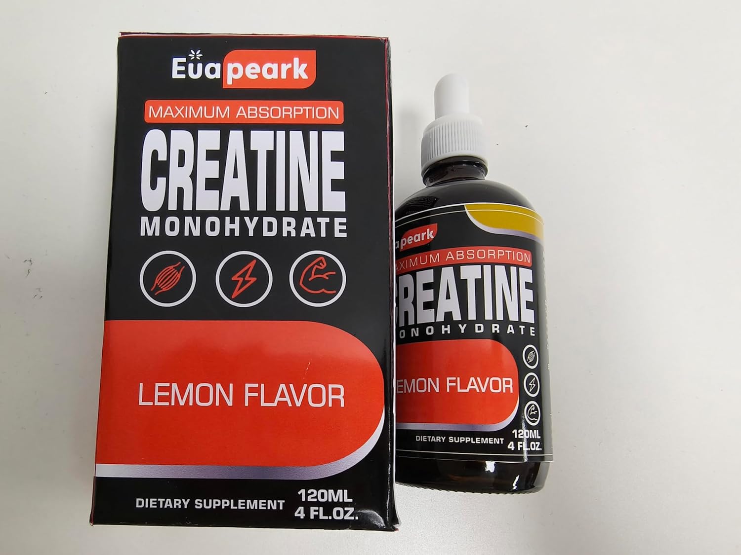 Fubkerm Creatine Monohydrate Liquid Supplement, 120ml Bottle, Single Pack
