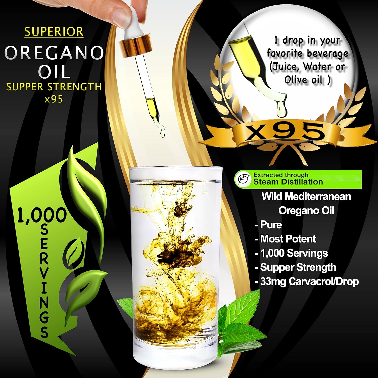Fulvic Humic Acid Liquid Supplement with Electrolytes and Oregano Oil Drops: Stronger and More Versatile Than Oregano Softgels