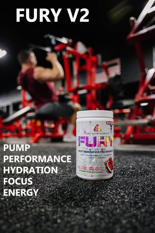 Fury V2 Pre-Workout Powder with Zum-XR® Caffeine, L-Citrulline, and Alpha GPC for Enhanced Gym Performance (40 Scoops, Fun Sweets™ Orange Cream Flavor)