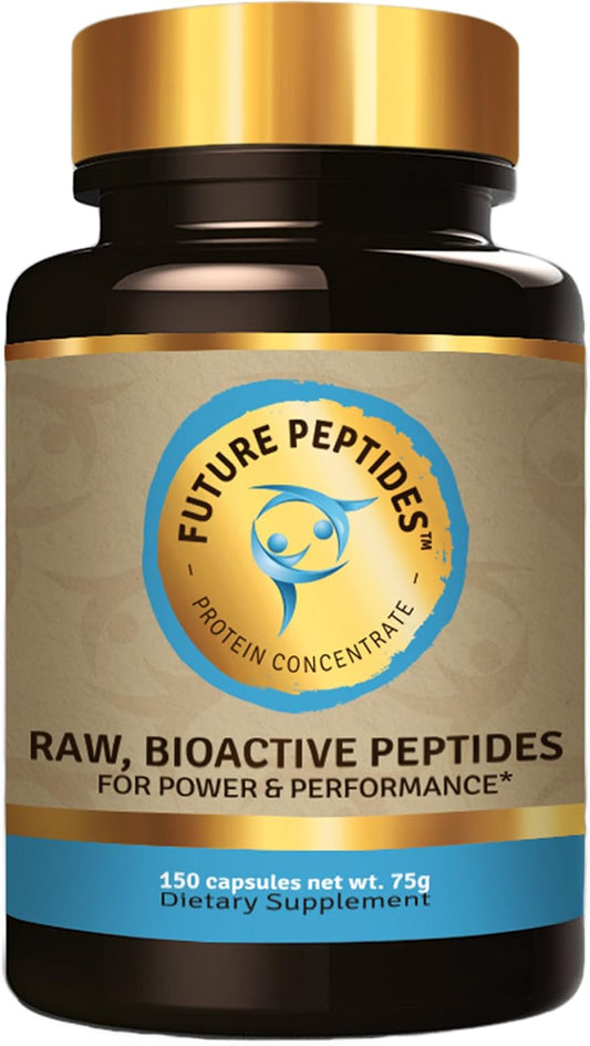 Future Peptides™ Pure Protein Capsules: Ultimate Amino Acid Raw Food Supplement for Pre & Post Workout, Ideal Whey Protein Powder Replacement, Great for Crossfit Training