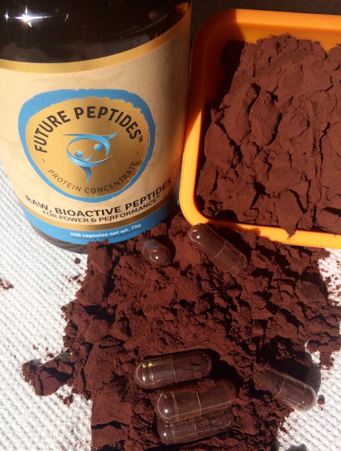 Future Peptides™ Pure Protein Capsules: Ultimate Amino Acid Raw Food Supplement for Pre & Post Workout, Ideal Whey Protein Powder Replacement, Great for Crossfit Training