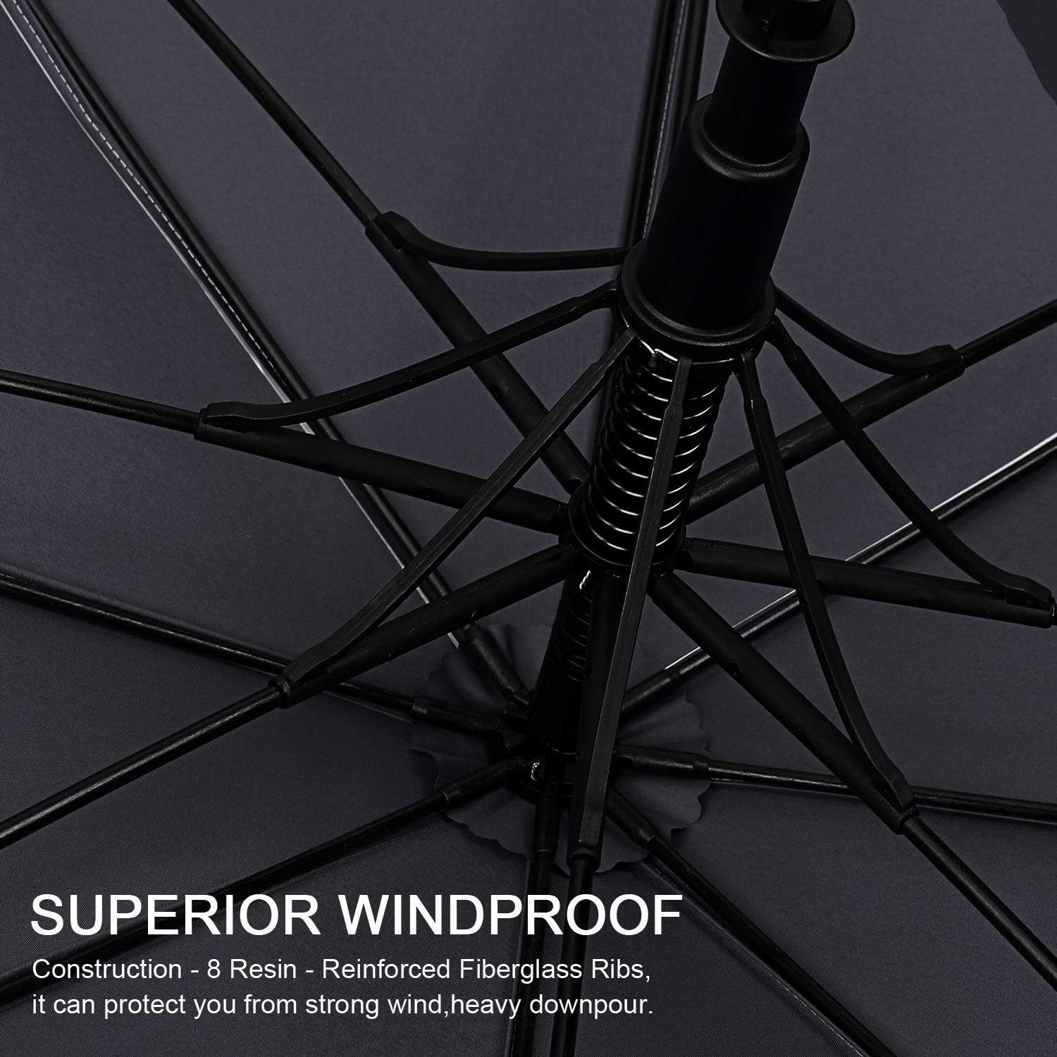 G4Free Oversize Windproof Golf Umbrella with UV Protection and Auto Open Vented Double Canopy