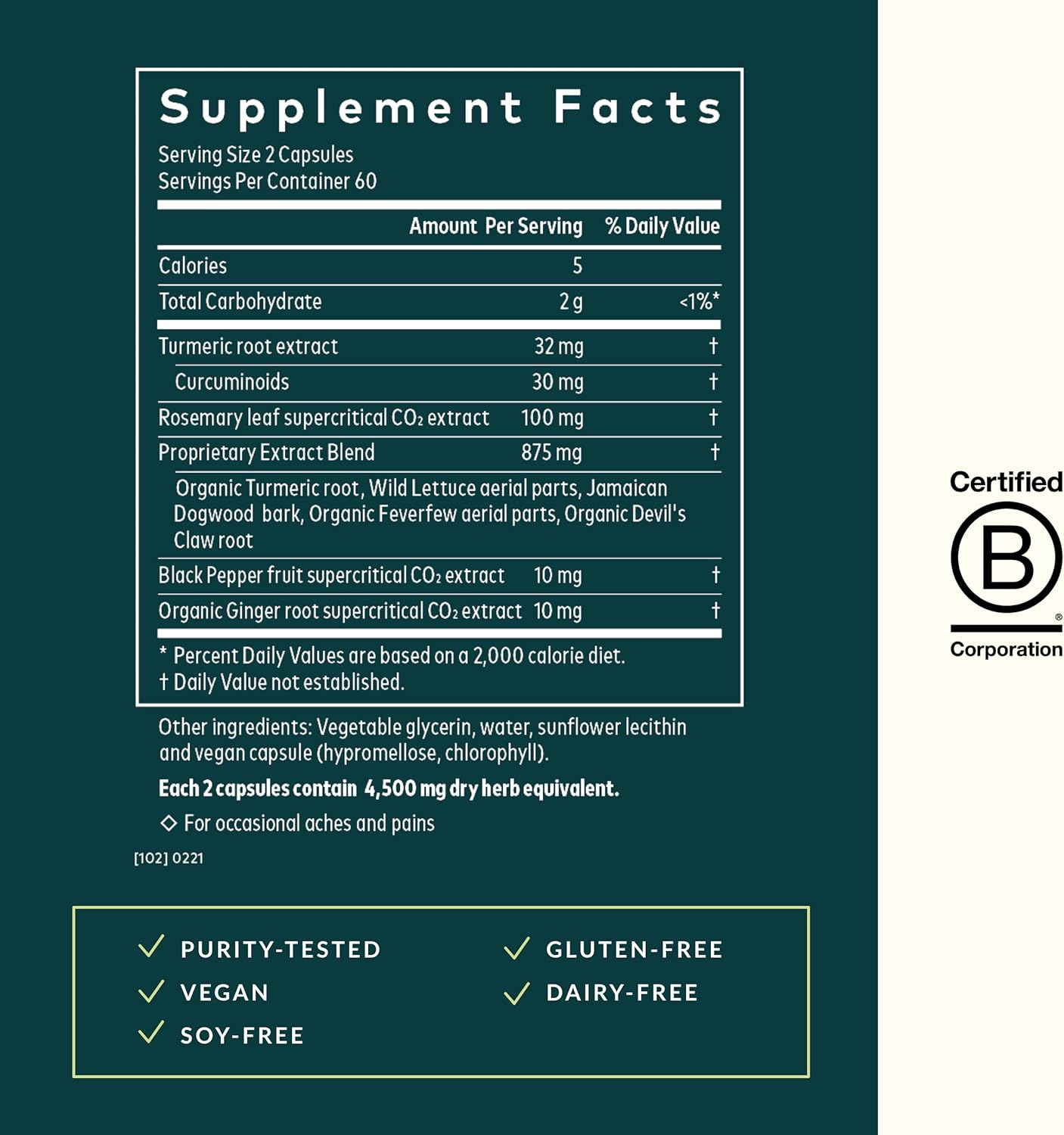 Gaia Herbs Turmeric Supreme Pain Relief Supplement - 120 Vegan Liquid Capsules