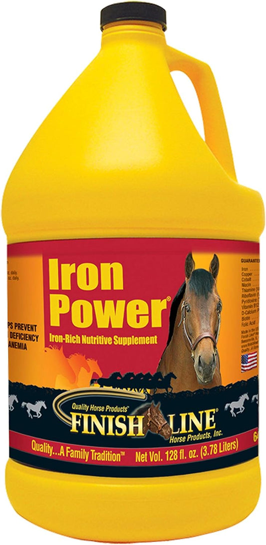 Gallon Size Finish Line Horse Products Iron Power Supplement for Equine Health