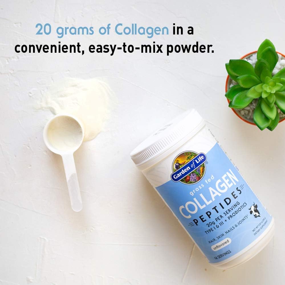 Garden of Life Collagen and Beets Bundle: Multi-Sourced Collagen with Hyaluronic Acid, Organic Detox Beets, Cranberry Pomegranate Flavor, Collagen Peptides Powder - 56 Servings