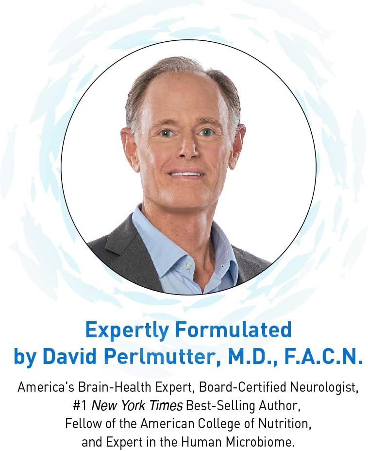 Garden of Life Dr. Formulated Advanced Omega Fish Oil Softgels - Lemon Flavored, 1,290mg EPA, DHA + DPA, Single Source Omega 3 Supplement for Brain & Heart Health, Non-GMO - 180 Count