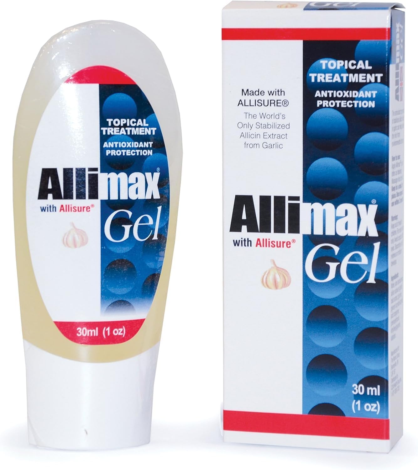 Garlic Extract Natural Skincare Gel 30mL - Allimax Liquid Topical Gel for Adults - Unisex Natural Skincare