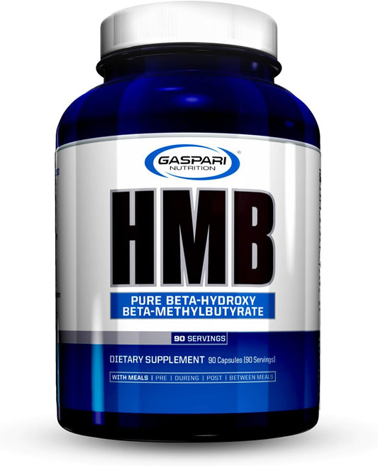 Gaspari Nutrition HMB Supplement - 1,000mg Pure Beta-Hydroxy Beta-Methylbutyrate for Muscle Growth, Strength, and Recovery (90 Servings)