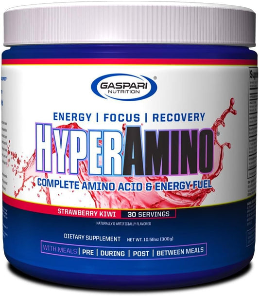 Gaspari Nutrition Hyper Amino Strawberry Kiwi 30-Count Supplement