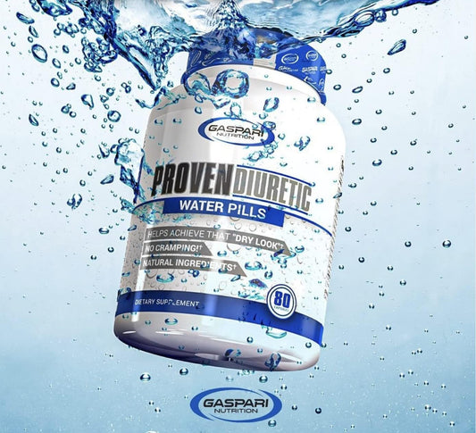 Gaspari Nutrition Proven Diuretic - Fast-Acting Water Shedding Supplement for Professional Bodybuilders - Natural Ingredients, No Cramping - 80 Capsules