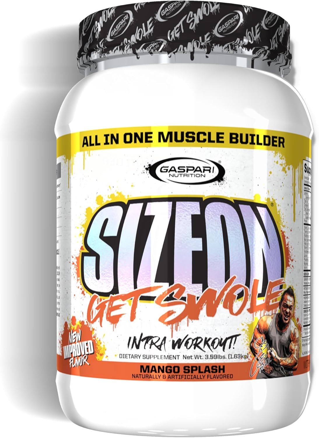 Gaspari Nutrition SizeOn Maximum Performance Hide's Mango Splash 3.59lb - Ultimate Hybrid Intra-Workout Amino Acid & Creatine Formula [海外直送品]