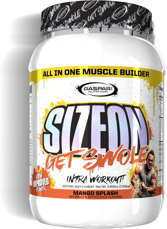Gaspari Nutrition SizeOn Maximum Performance Hide's Mango Splash 3.59lb - Ultimate Hybrid Intra-Workout Amino Acid & Creatine Formula [海外直送品]