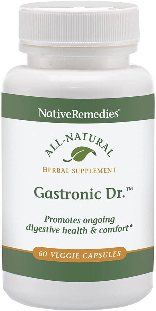 Gastronic Dr. Herbal Supplement for Healthy Digestion - Supports Stomach Health and Comfort - 60 Veggie Capsules