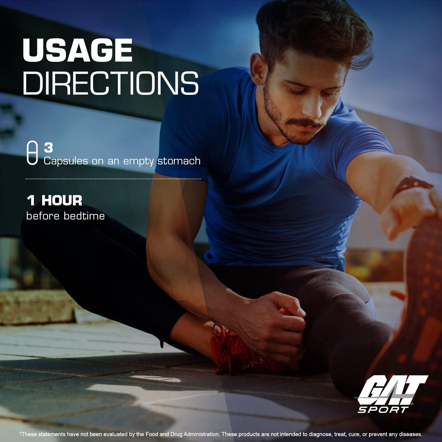 GAT Sport Essentials ZMAG-T: Zinc, Magnesium, Vitamin B6, and Boron Supplement - 90 Vegetarian Capsules