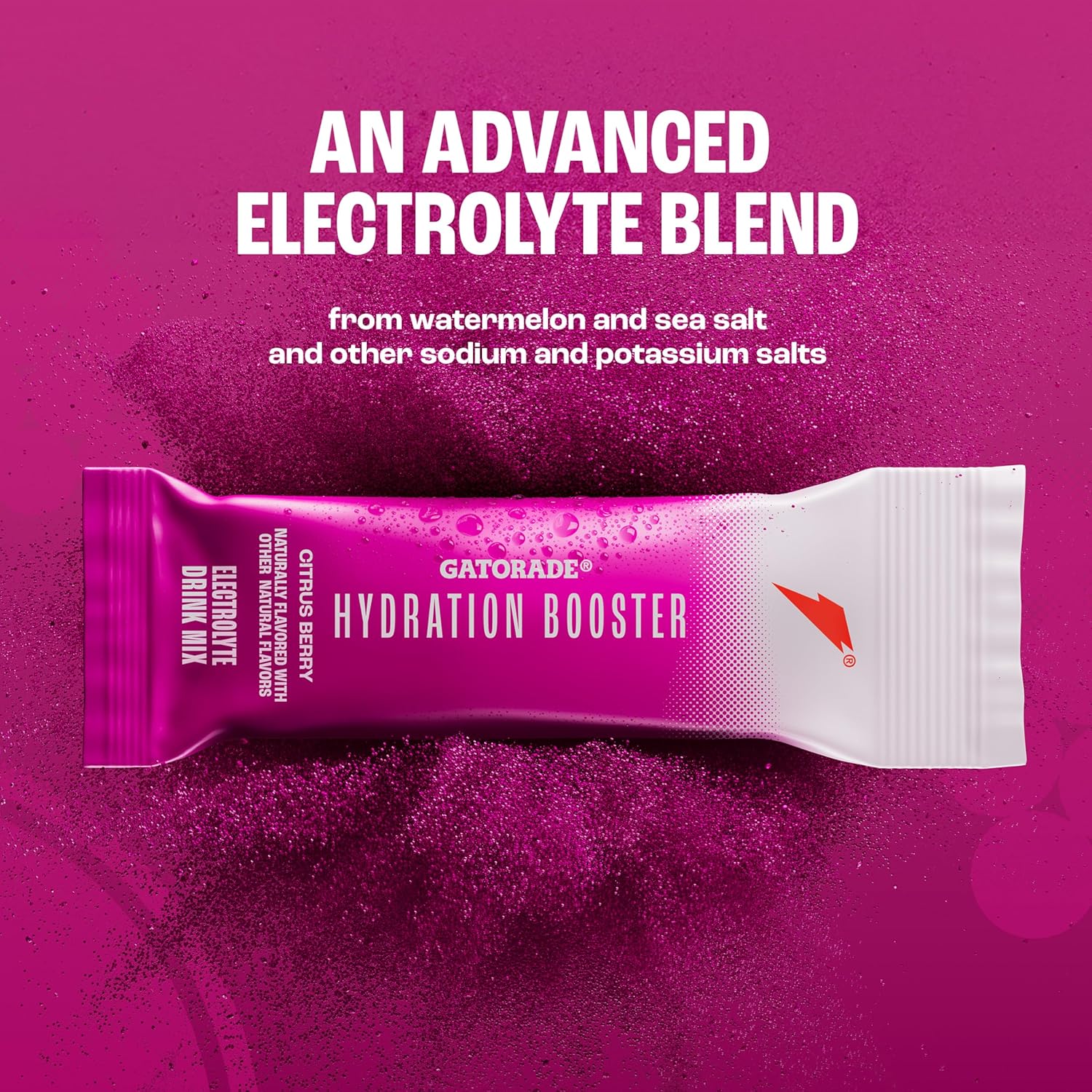 Gatorade Hydration Booster Bundle - Strawberry Watermelon, Tropical Mango, Citrus Berry