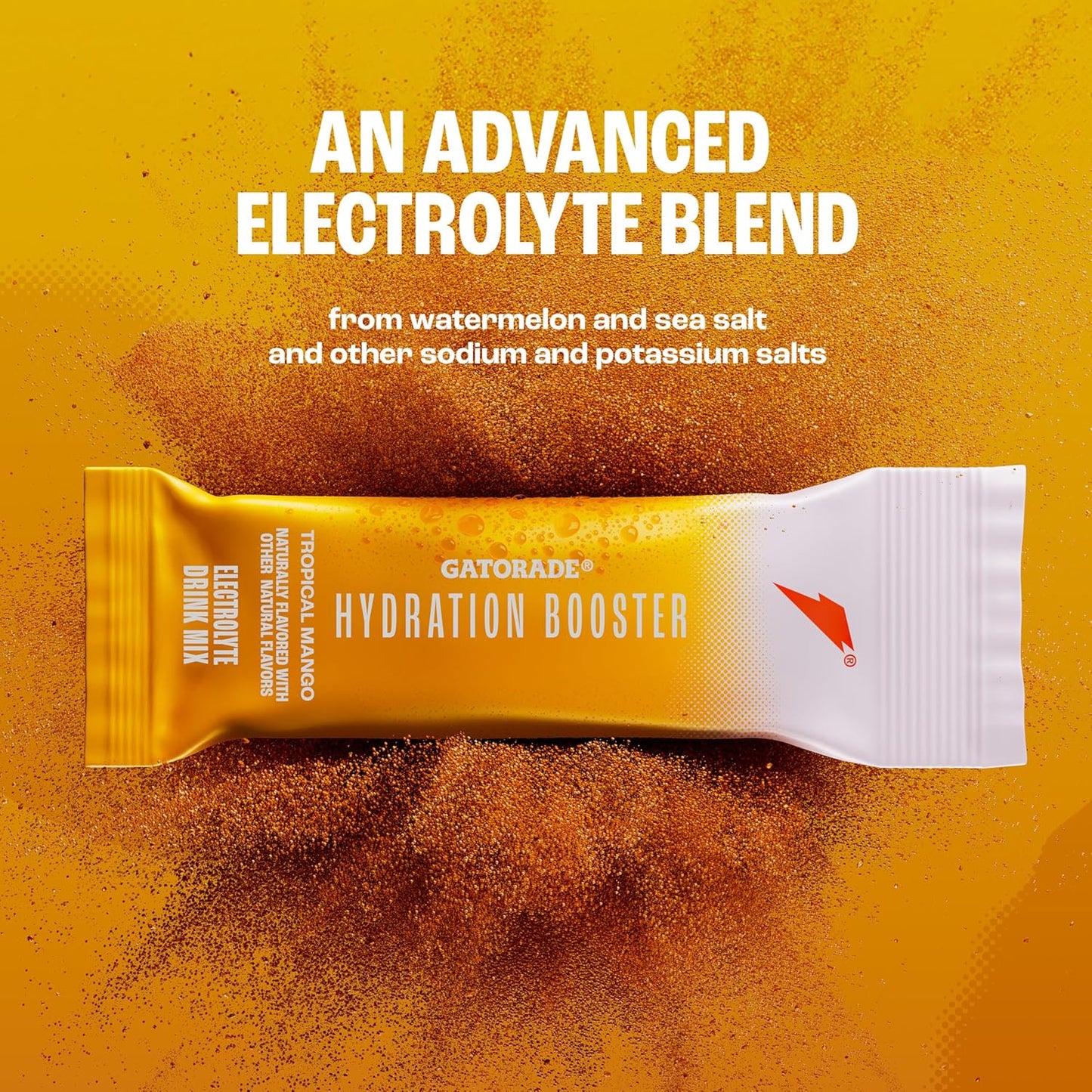 Gatorade Tropical Mango Hydration Booster, 20 Fl Oz, Pack of 6