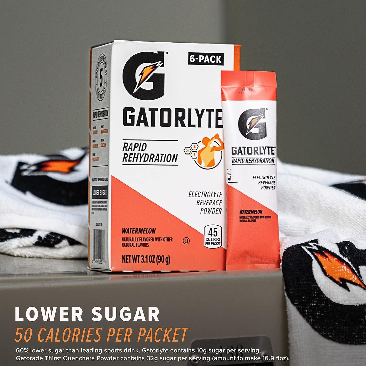 Gatorlyte Variety Pack: Rapid Rehydration Electrolyte Beverage with Lower Sugar - 18 Pack, 5 Electrolytes, No Artificial Ingredients